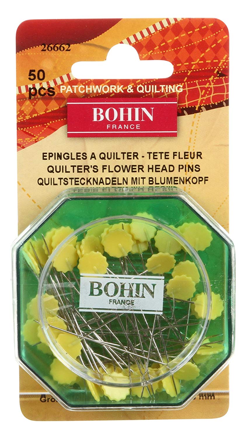 Pins 26662 Bohin Flower Head Pins Yellow Every Sewer Needs Australia