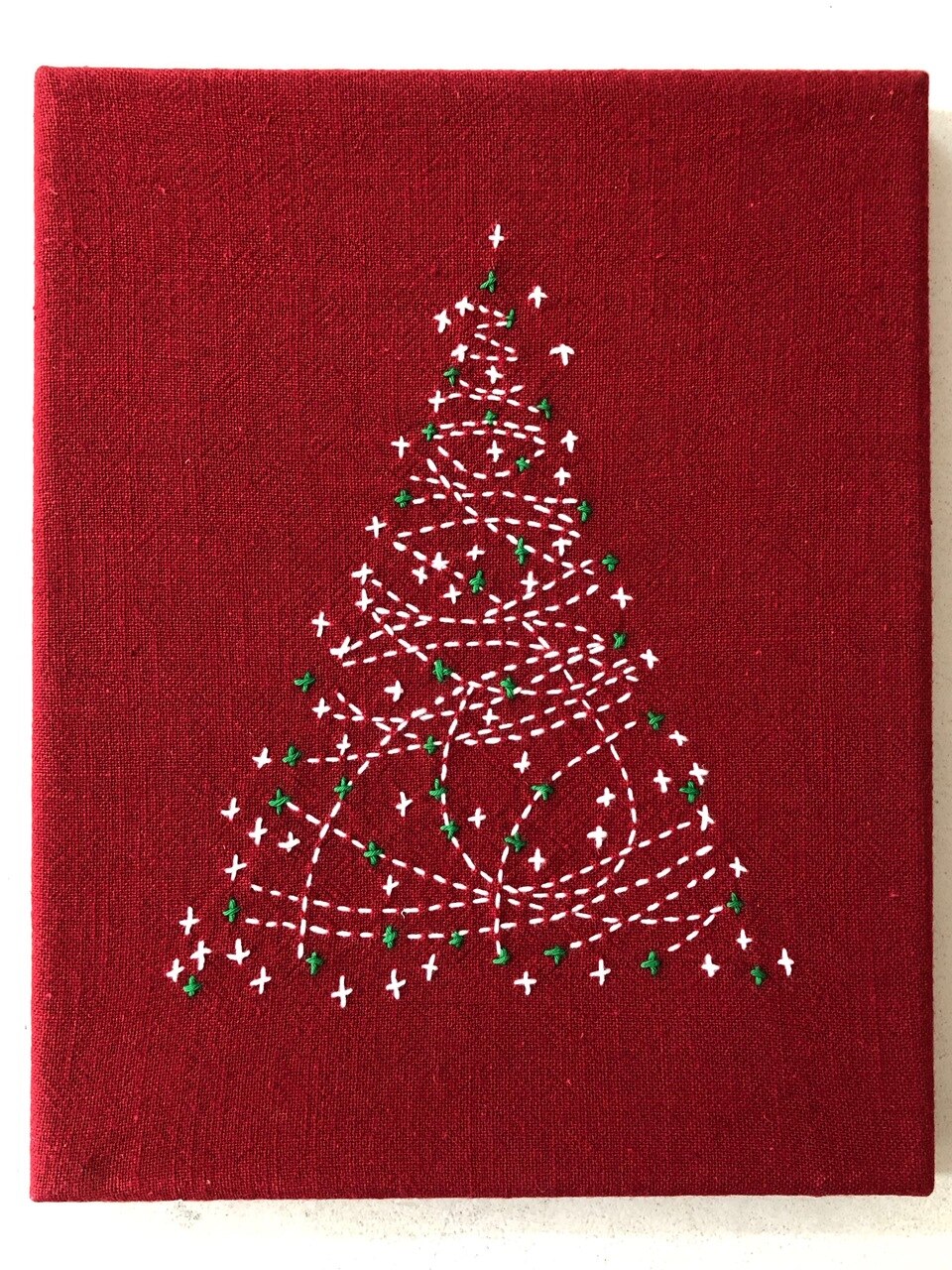 Sashiko CT-1960R christmas tree red Every Sewer Needs Australia